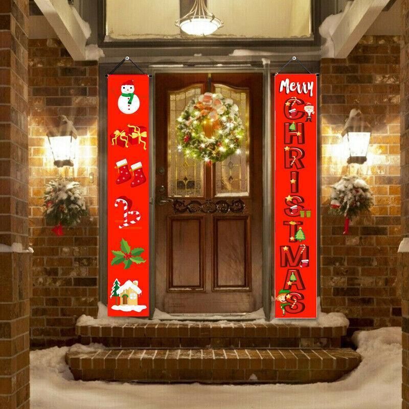Nutcracker Soldier Door Banner Couplet Merry Christmas Xmas Decoration Ornaments - 18