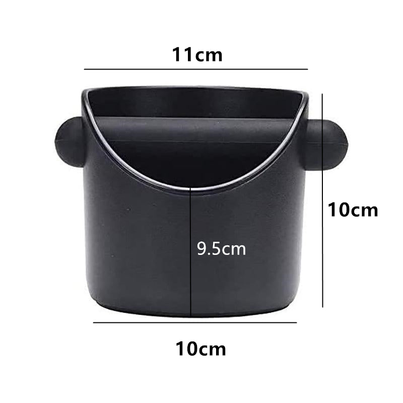 Coffee Knock Box Espresso Grounds Bin with Non Slip Base and Rubber Knock Bar 550ml