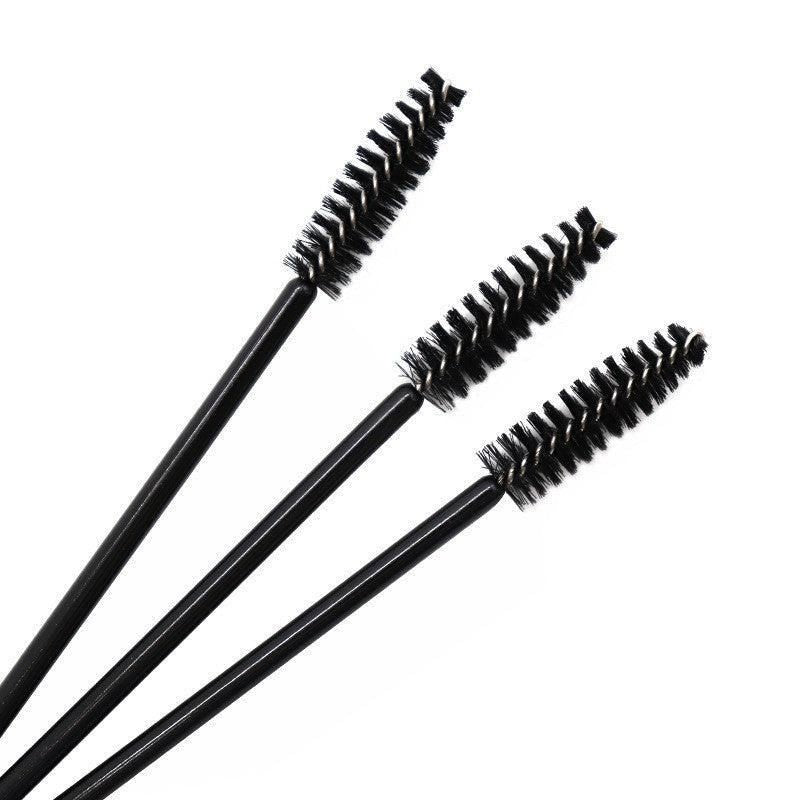50X Disposable Mascara Wands Eyelash Brushes Applicator Lash Extension Brush - black+black