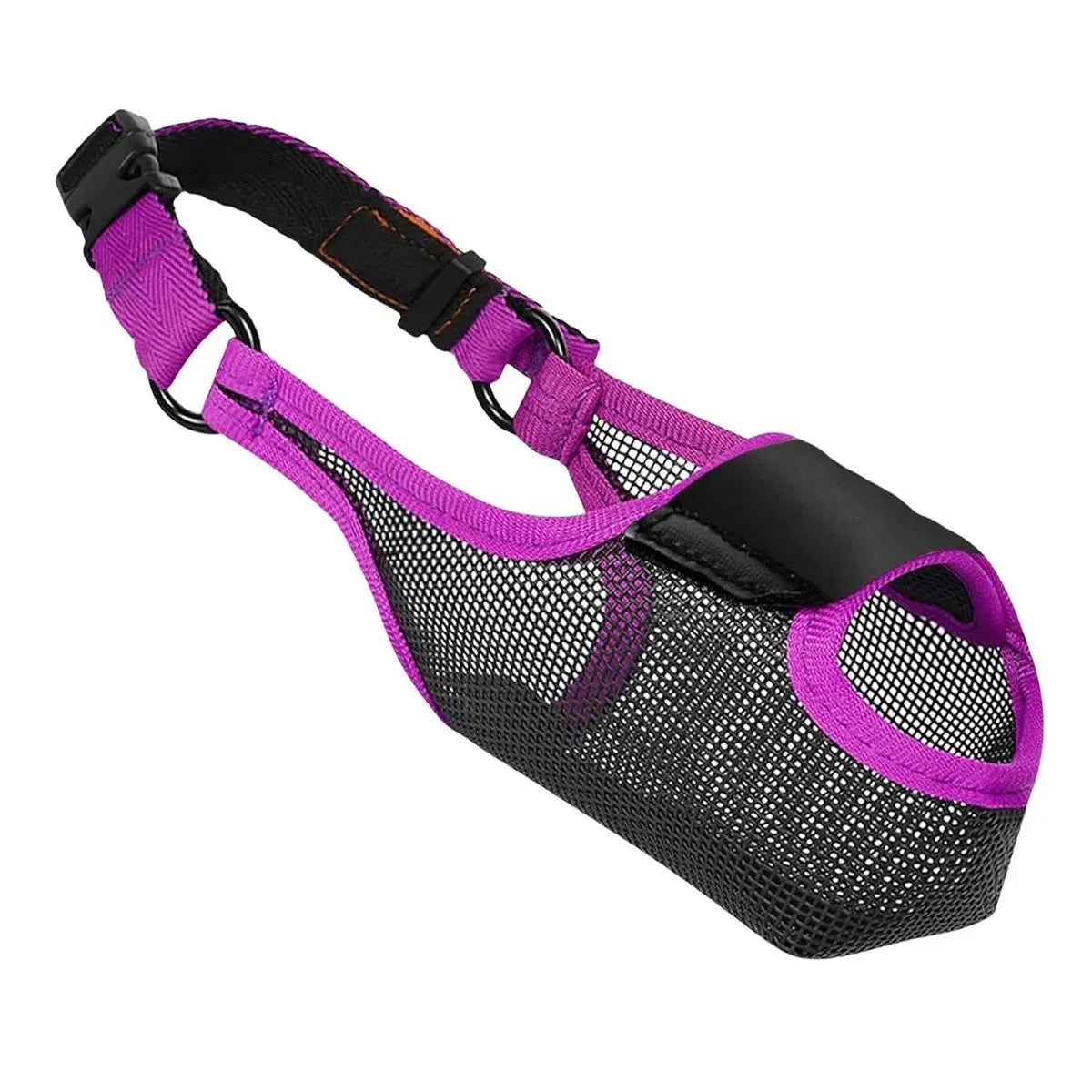 Pet Dog Breathable Lightweight Muzzle Face Mask Prevent Dogs Biting People Use - L