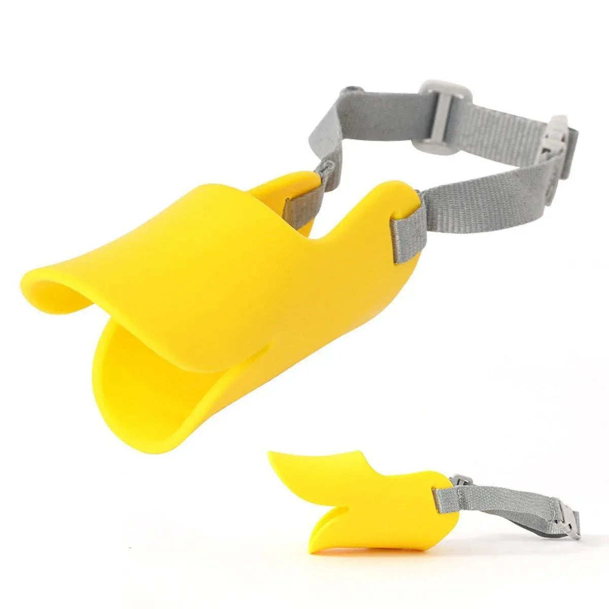 Comfortable Silicone Dog Muzzle Anti-Bite Soft Duck Muzzle Pet Training Supplies - S