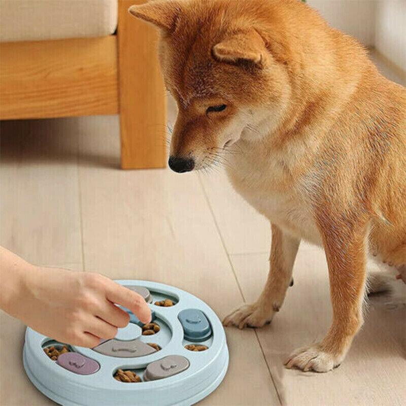 Dog Treat Dispenser Puppy Feeder Puzzle Game Interactive Toy Pet Training Supply - Green