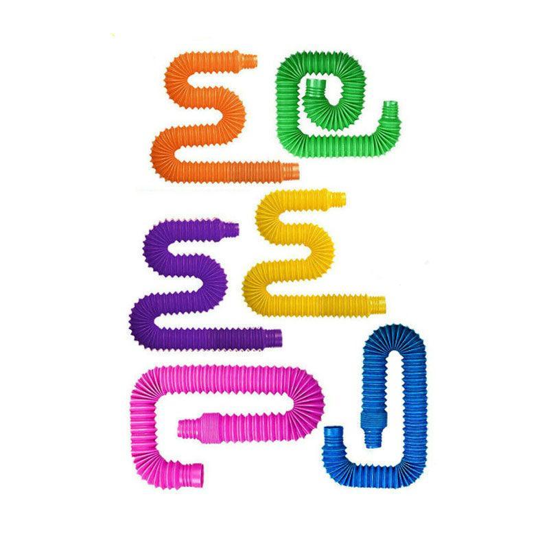 6Pcs Sensory Pop Tube Fidget Toys for Office School Home Use - Large 6PCS