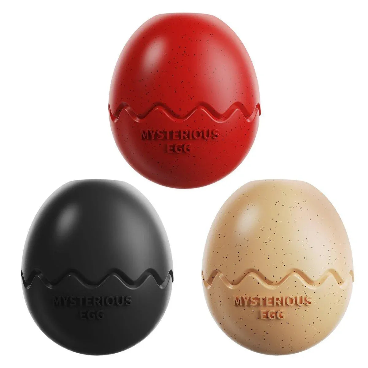Licking Dog Gnawing Toy Slow Feeder Dinosaur Eggs Interactive Slow Food Dog Toy - Red