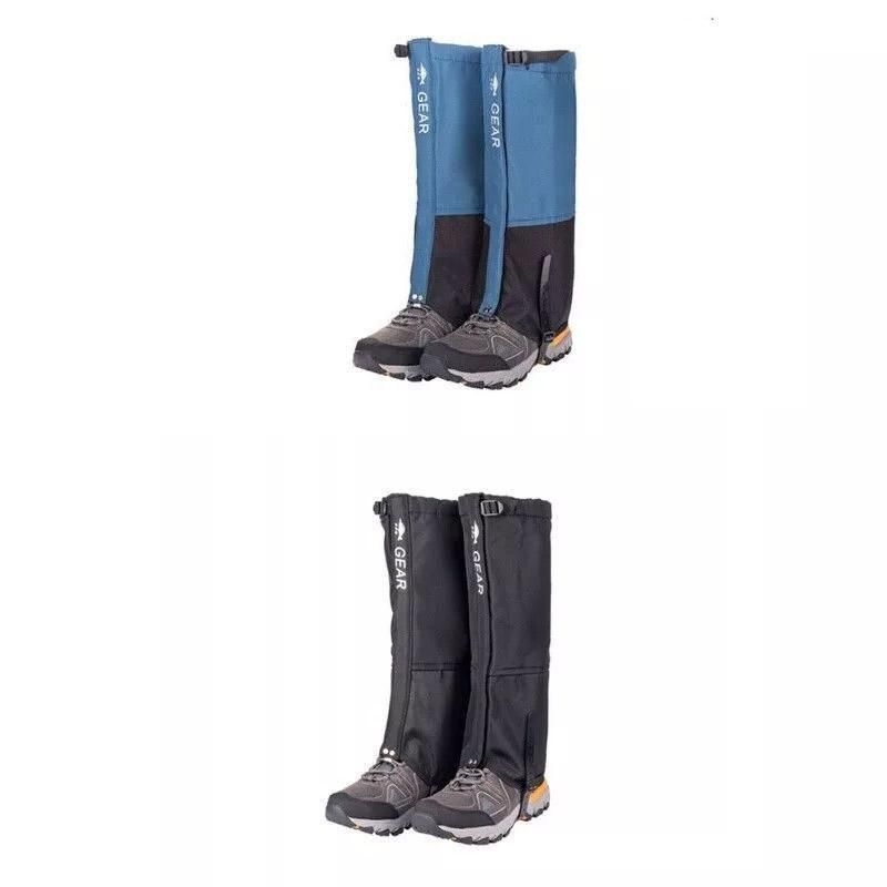 Waterproof Gaiters Snowproof Sandproof Leg Cover Hiking Skiing Outdoor Gear - Blue-XL