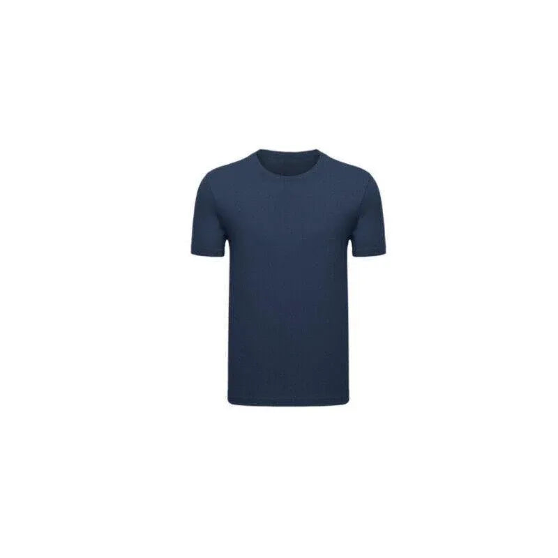 S Size Gildan Men T-shirt Plain Blank 100% premium Cotton Basic Tee Short Sleeve 76000 - Navy