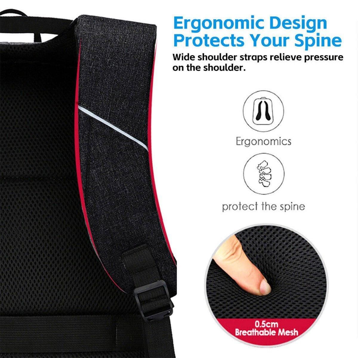 Men Business Bag Laptop Multi Functional Computer Bag Large Capacity Backpack