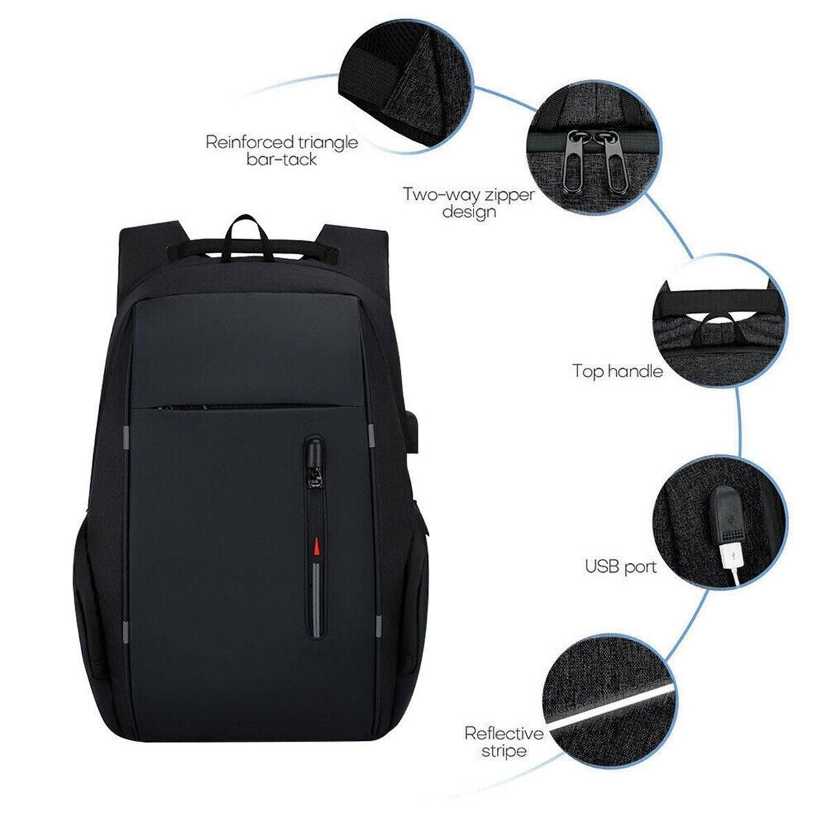Men Business Bag Laptop Multi Functional Computer Bag Large Capacity Backpack