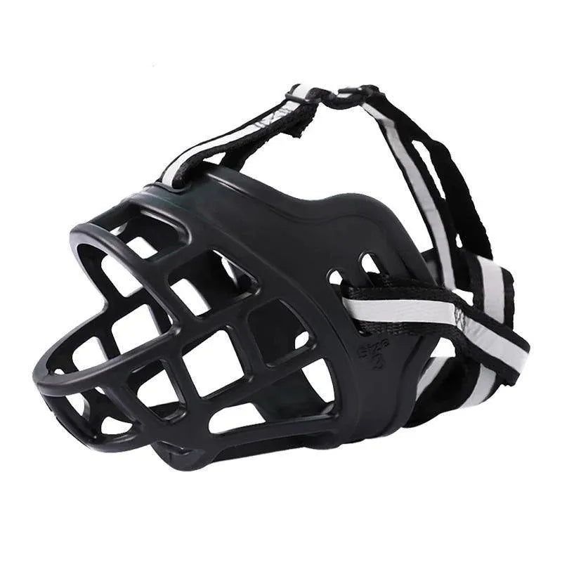 6 Sizes Adjustable Pet Dog No Bite Silicone Basket Muzzle Cage Mouth Mesh Cover - 2#