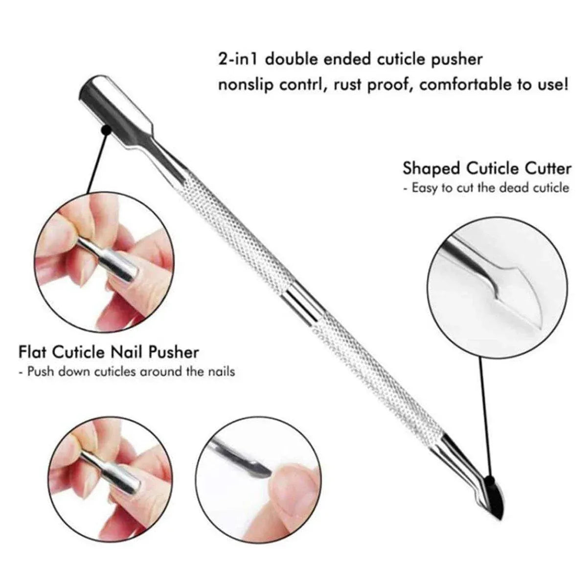 3pcs Manicure Tool Set for Dead Skin Removal Nail Care Pedicure Kit Essentials