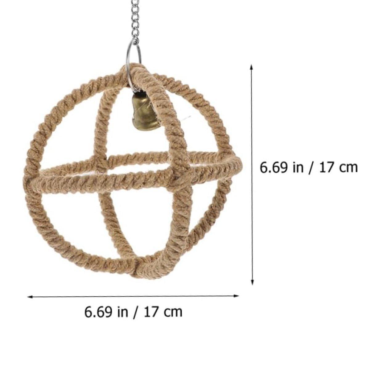 Interactive Parrot Toys Nibbling Balls Hoop Swing Bird Chew Play Activity