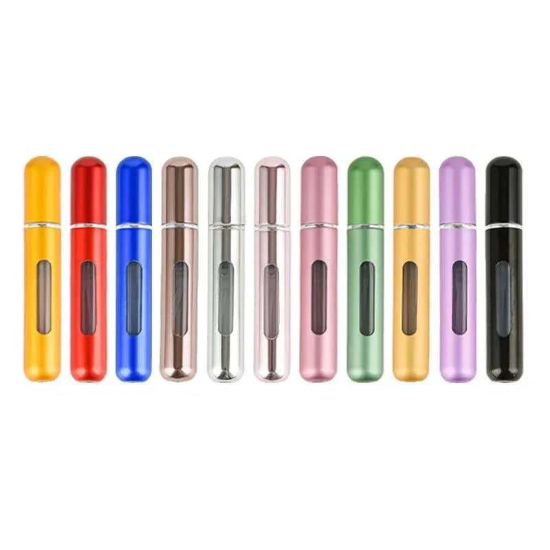 Portable Perfume Atomizer Spray Bottle 8ml Refillable Scent Pump for Travel Use - Blue