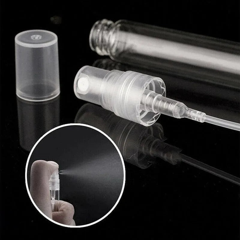 10Pcs Glass Perfume Bottles - 3/5/10ml with Atomizer Pump Spray - 10ML 10PCS