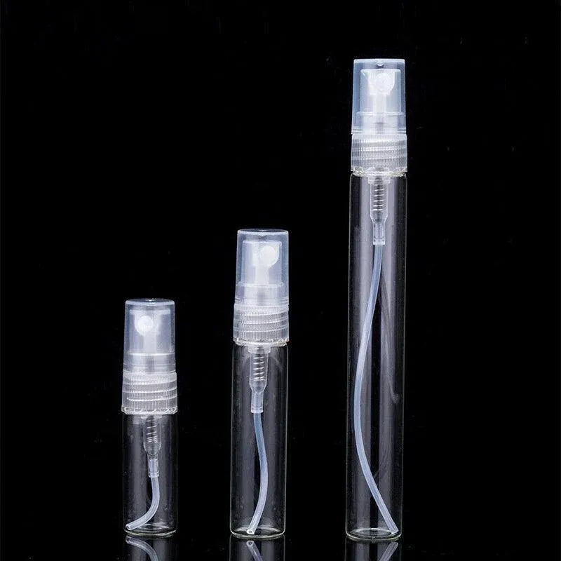10Pcs Glass Perfume Bottles - 3/5/10ml with Atomizer Pump Spray - 10ML 10PCS