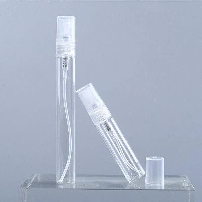 10Pcs Glass Perfume Bottles - 3/5/10ml with Atomizer Pump Spray - 10ML 10PCS