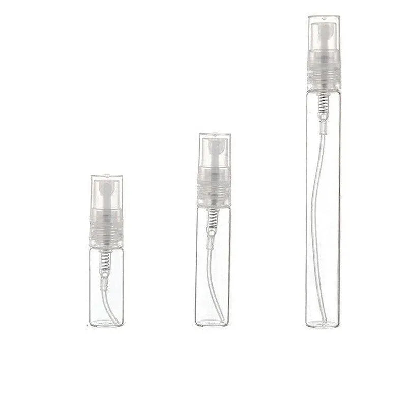 10Pcs Glass Perfume Bottles - 3/5/10ml with Atomizer Pump Spray - 5ML 10PCS