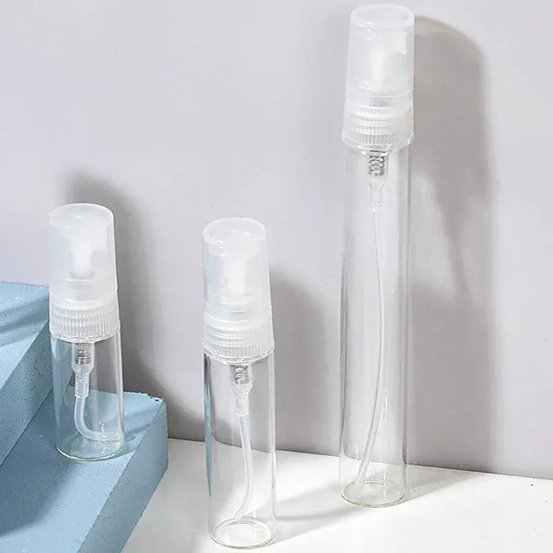 10Pcs Glass Perfume Bottles - 3/5/10ml with Atomizer Pump Spray - 5ML 10PCS