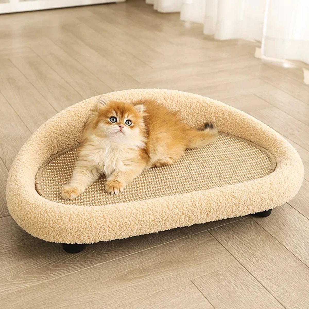 Large Cat Scratching Board Sofa Scratch Resistant Nest for Cats and Kittens - Green