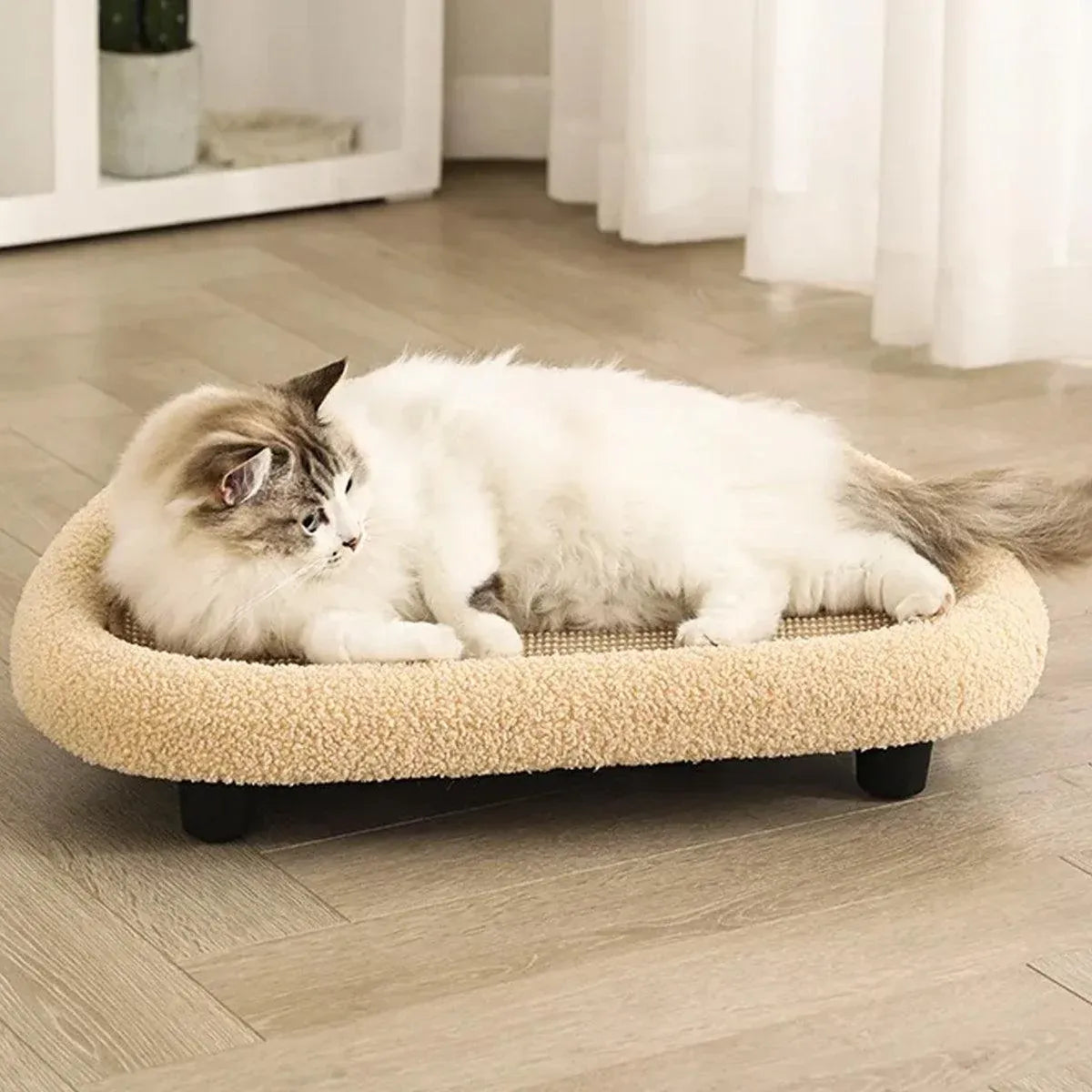 Large Cat Scratching Board Sofa Scratch Resistant Nest for Cats and Kittens - Green