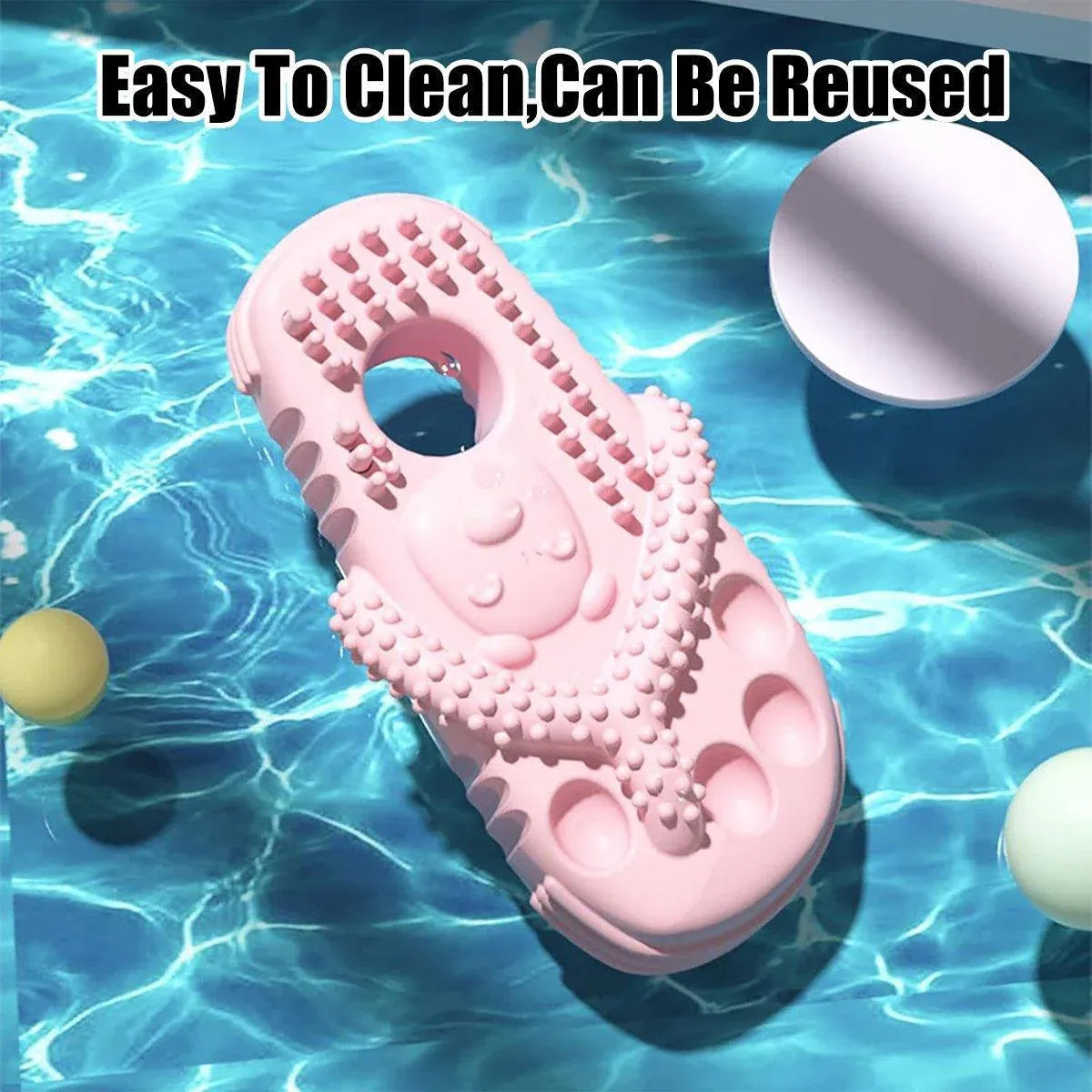 Pet Dog Chew Toy Slipper Shape Teething Durable Puppy Play Training - Orange