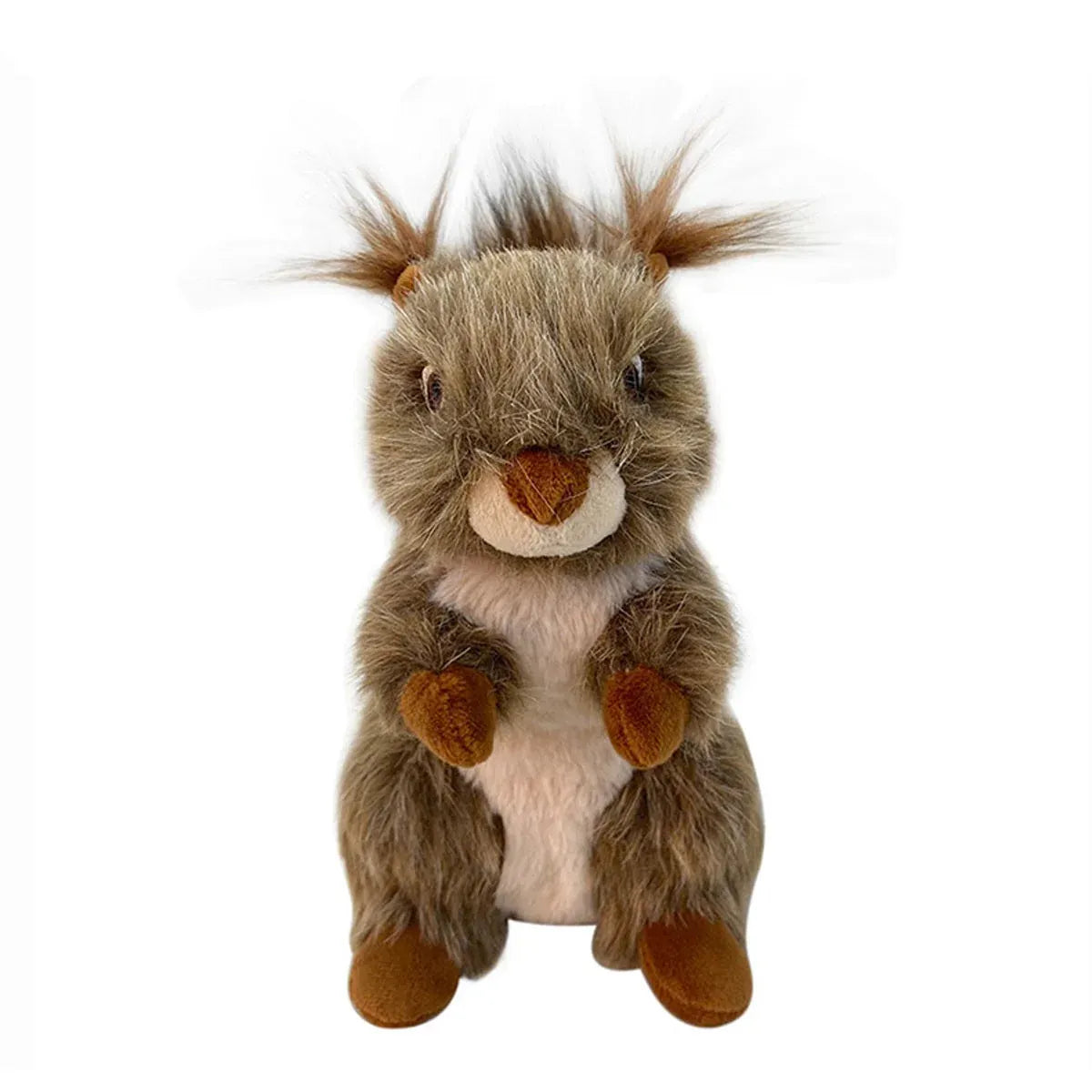 Simulation Squirrel Plush Dog Toy Interactive Squeaky Chew for Puppies