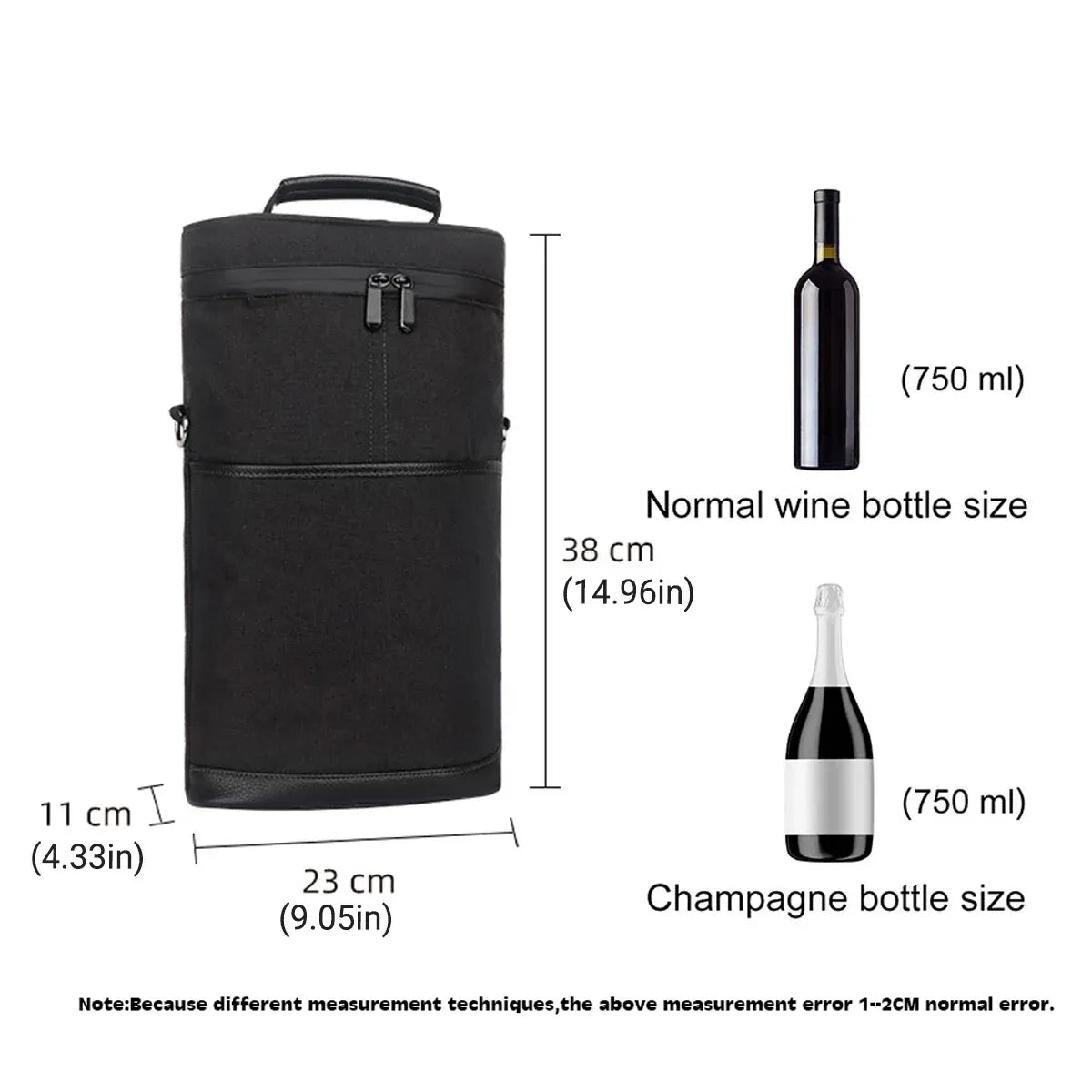 Outdoor Portable Wine Barrel Bag Insulated Picnic Bag for Red Wine Storage