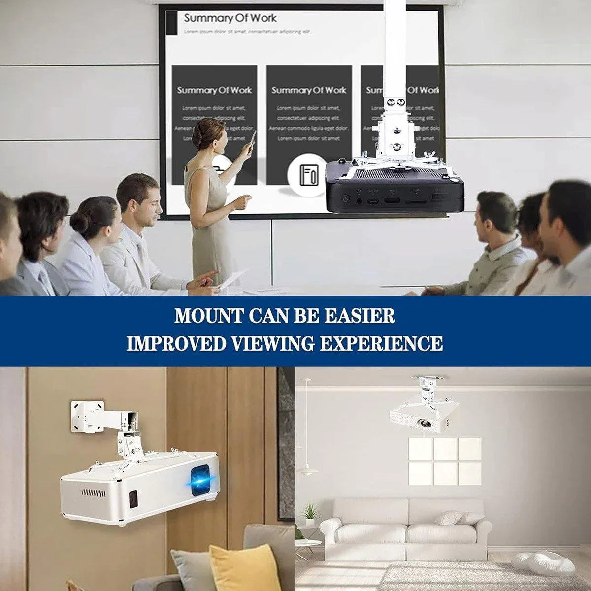 Universal Projector Ceiling Mount Bracket Telescopic Adjustable Lifting Hanger