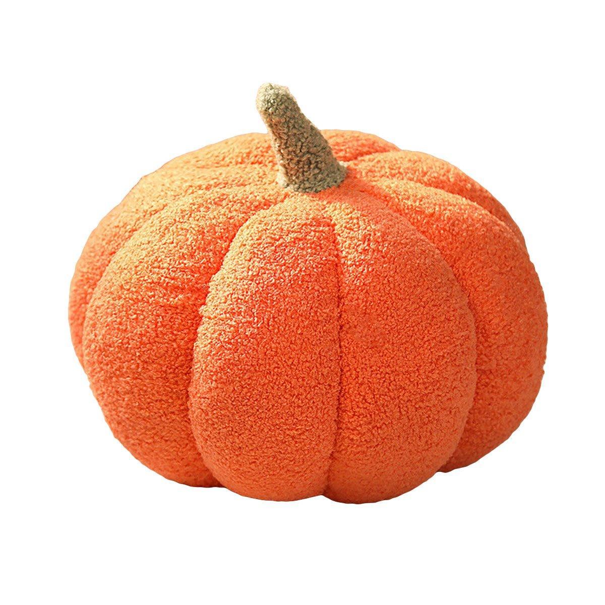 Soft Plush Pumpkin Pillow Cushion Sofa Living Room Bay Window Decor Indoor Toy - Orange
