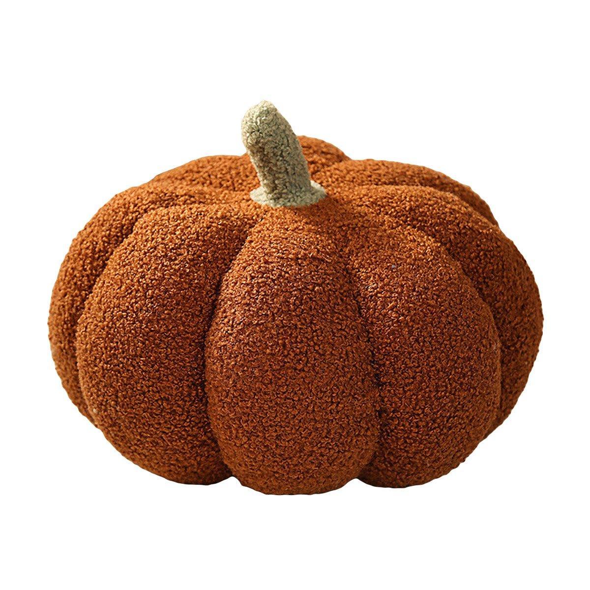 Soft Plush Pumpkin Pillow Cushion Sofa Living Room Bay Window Decor Indoor Toy - Orange