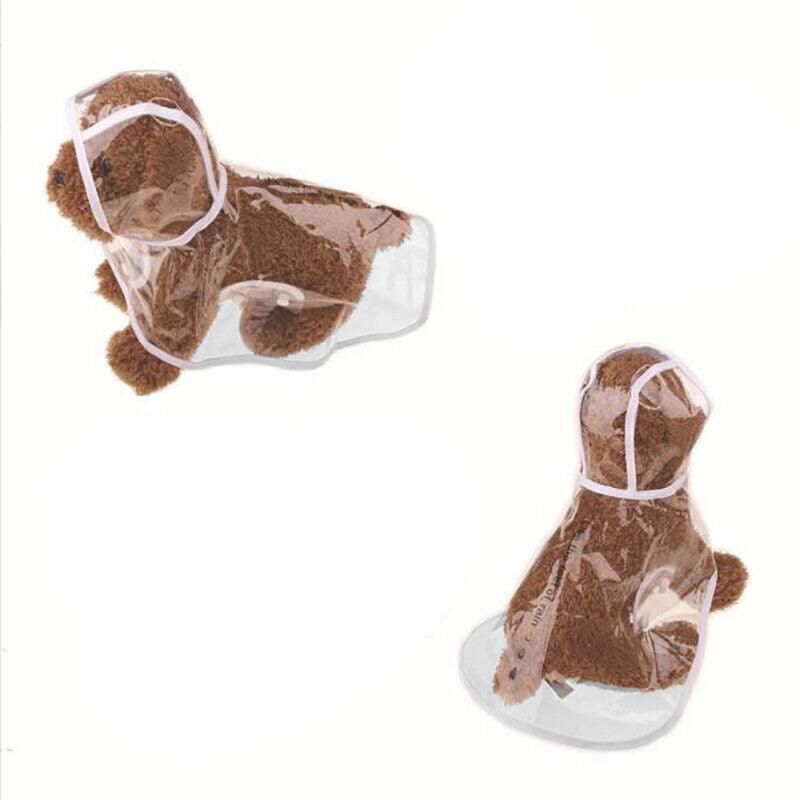 Puppy Waterproof Pet Dog Raincoat Jacket Clothes Vest Rain Coat Outdoor Hoodies White - L