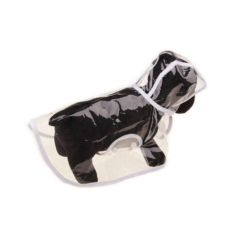 Puppy Waterproof Pet Dog Raincoat Jacket Clothes Vest Rain Coat Outdoor Hoodies White - XL