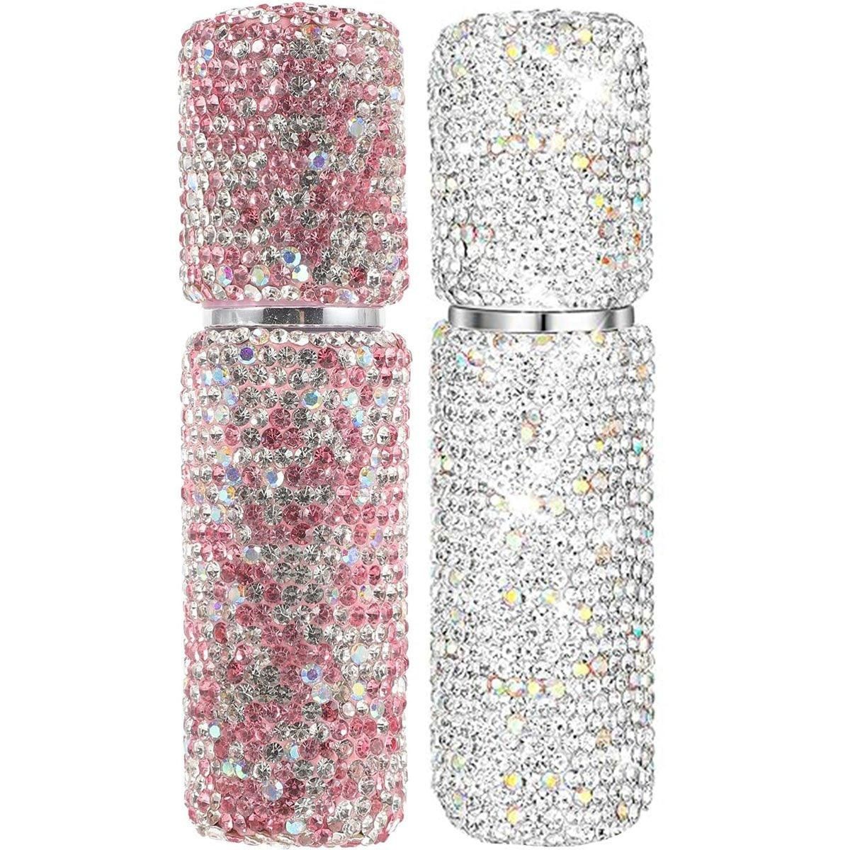 2pcs Travel Perfume Dispenser Refillable Spray Bottle Portable Sample Pack Tool