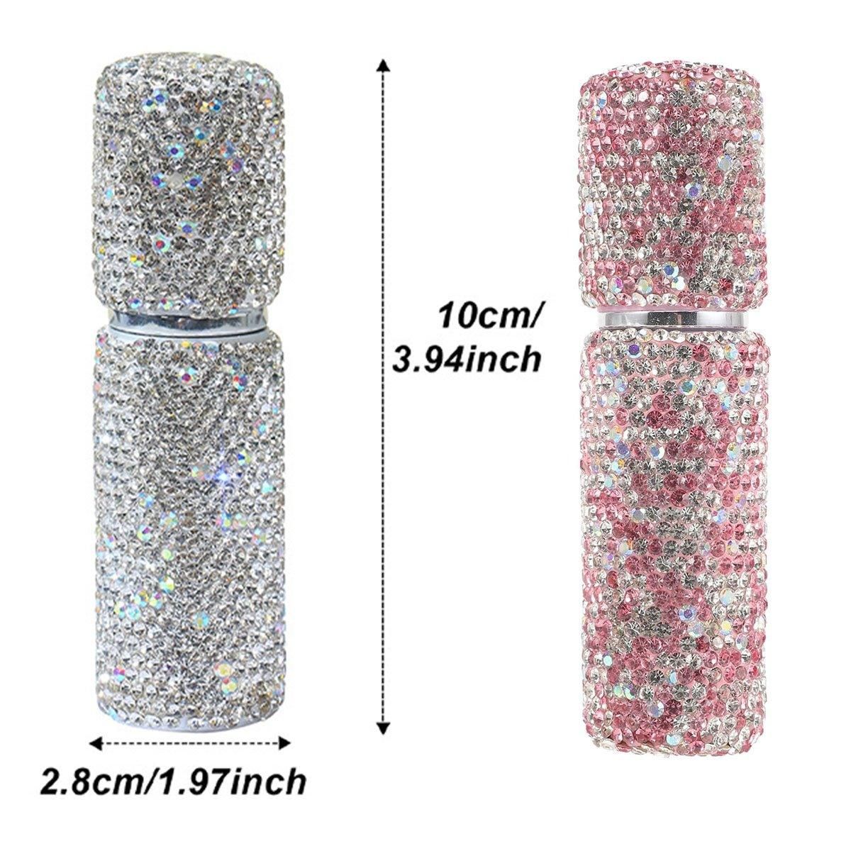 2pcs Travel Perfume Dispenser Refillable Spray Bottle Portable Sample Pack Tool
