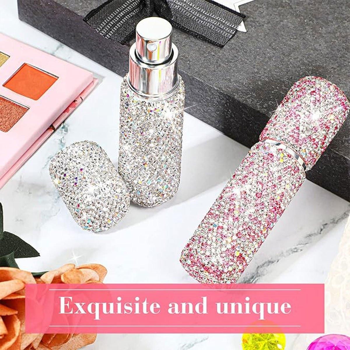 2pcs Travel Perfume Dispenser Refillable Spray Bottle Portable Sample Pack Tool