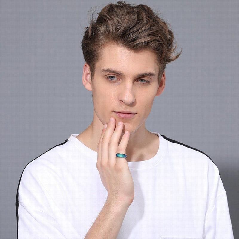 Mood Colour Changing Temperature Ring for Emotional Expression US Size 12 - Gold