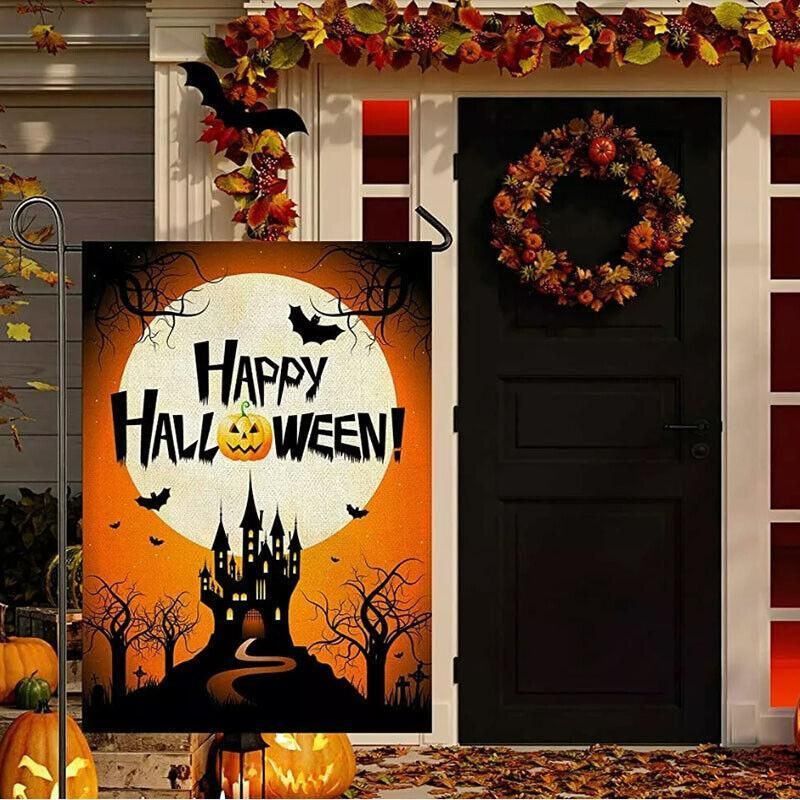 Christmas Halloween Garden Flag House Yard Decorative Double Sided Outdoor - Christmas1