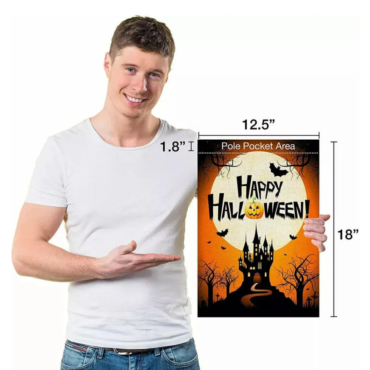 Christmas Halloween Garden Flag House Yard Decorative Double Sided Outdoor - Turkey12