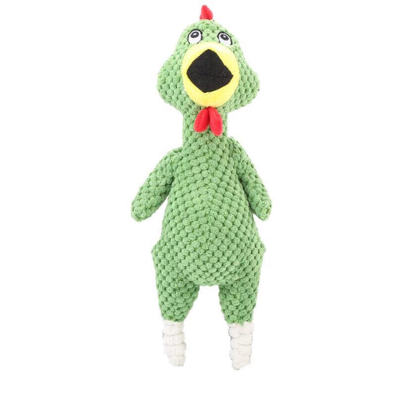 Squeaky Dog Toys Puppy Pet Chew Rope Squeaker Crinkle Rope Plush Toy Teething Au - Dark Goose