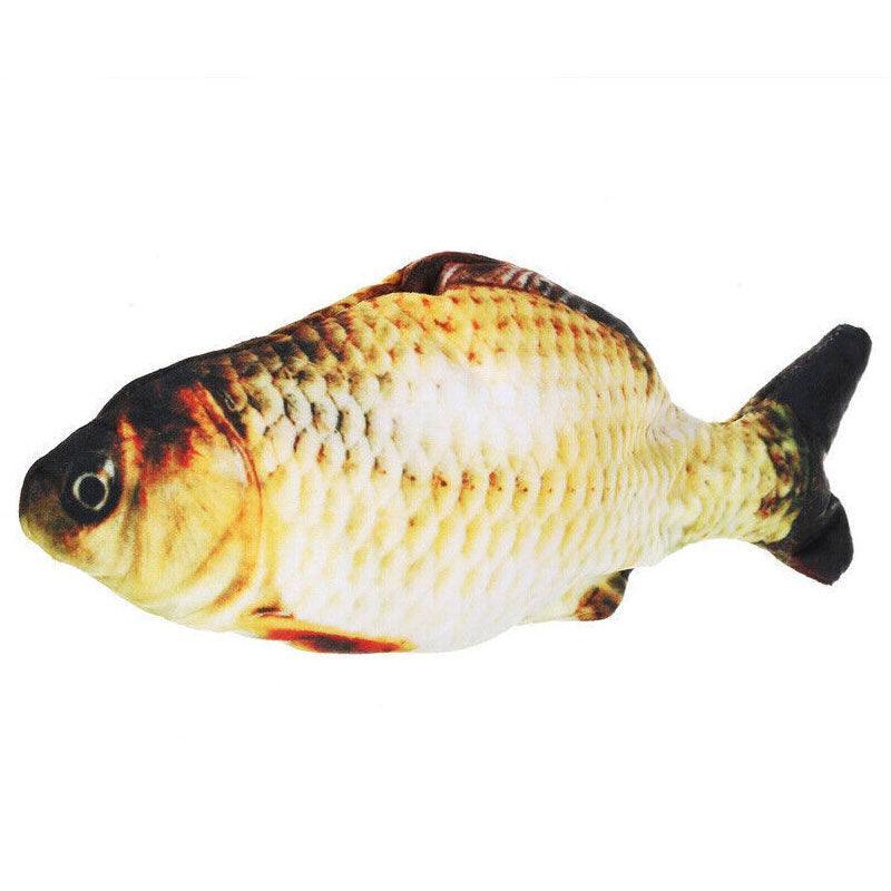 Electric Dancing Fish Kicker Cat Toy Wagging Realistic Moves Usb Rechargeable Au - Grass Carp