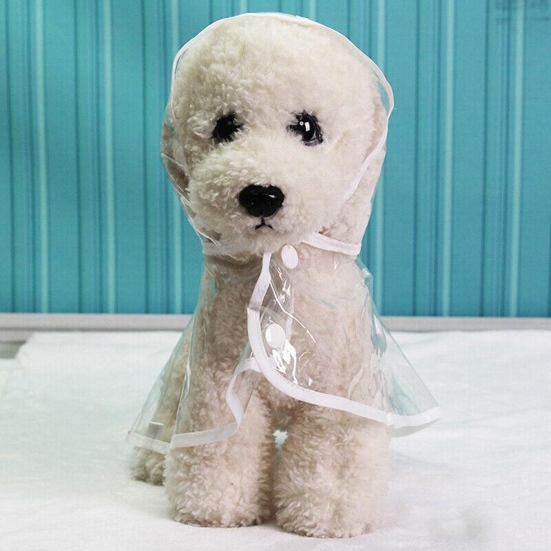 Puppy Waterproof Pet Dog Raincoat Jacket Clothes Vest Rain  Outdoor Coat Hoodies Yellow - M