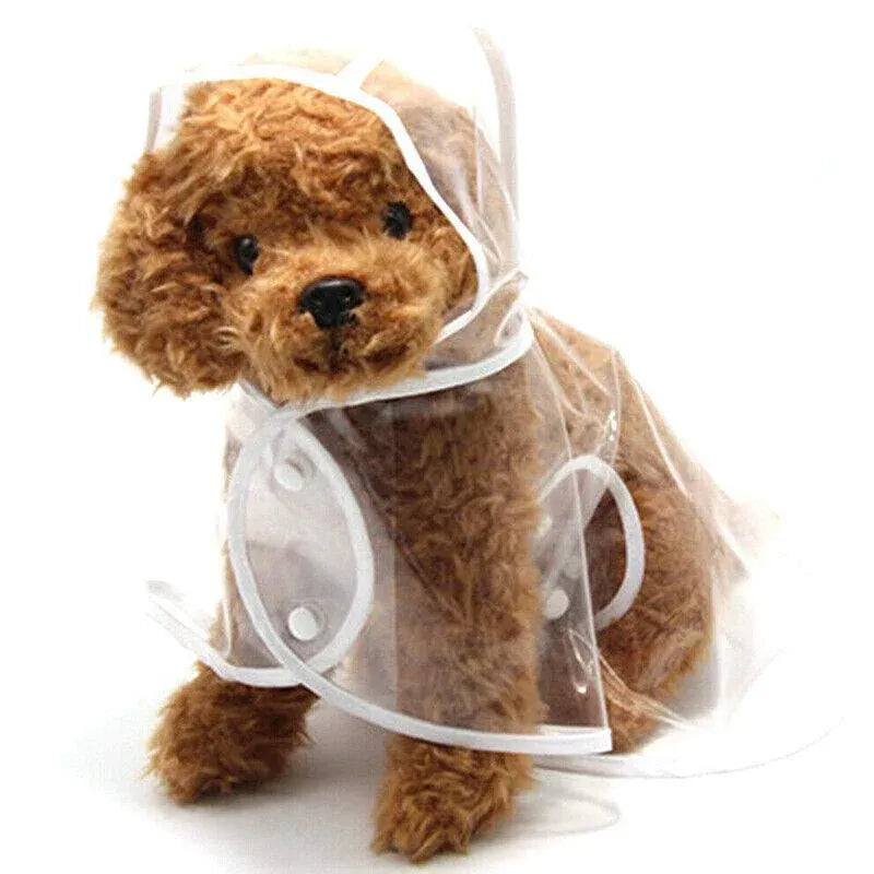 Puppy Waterproof Pet Dog Raincoat Jacket Clothes Vest Rain  Outdoor Coat Hoodies Yellow - M
