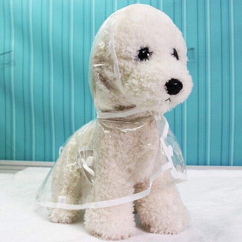 Puppy Waterproof Pet Dog Raincoat Jacket Clothes Vest Rain  Outdoor Coat Hoodies Yellow - S