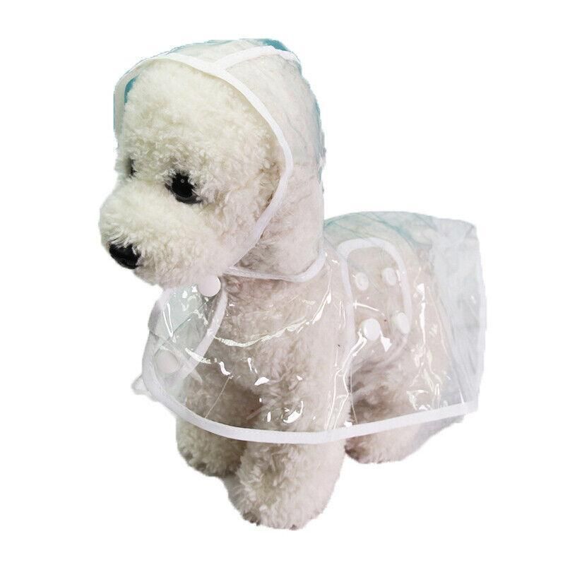 Puppy Waterproof Pet Dog Raincoat Jacket Clothes Vest Rain  Outdoor Coat Hoodies Yellow - S