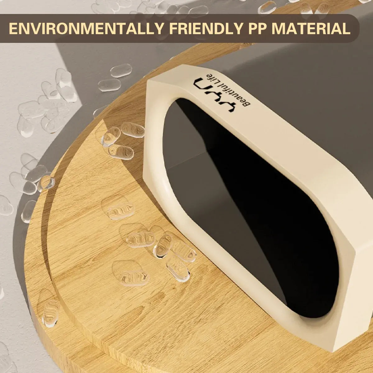 40L Large Capacity Garbage Bin Trash Can Kitchen Bathroom Bin Waste Bin Durable