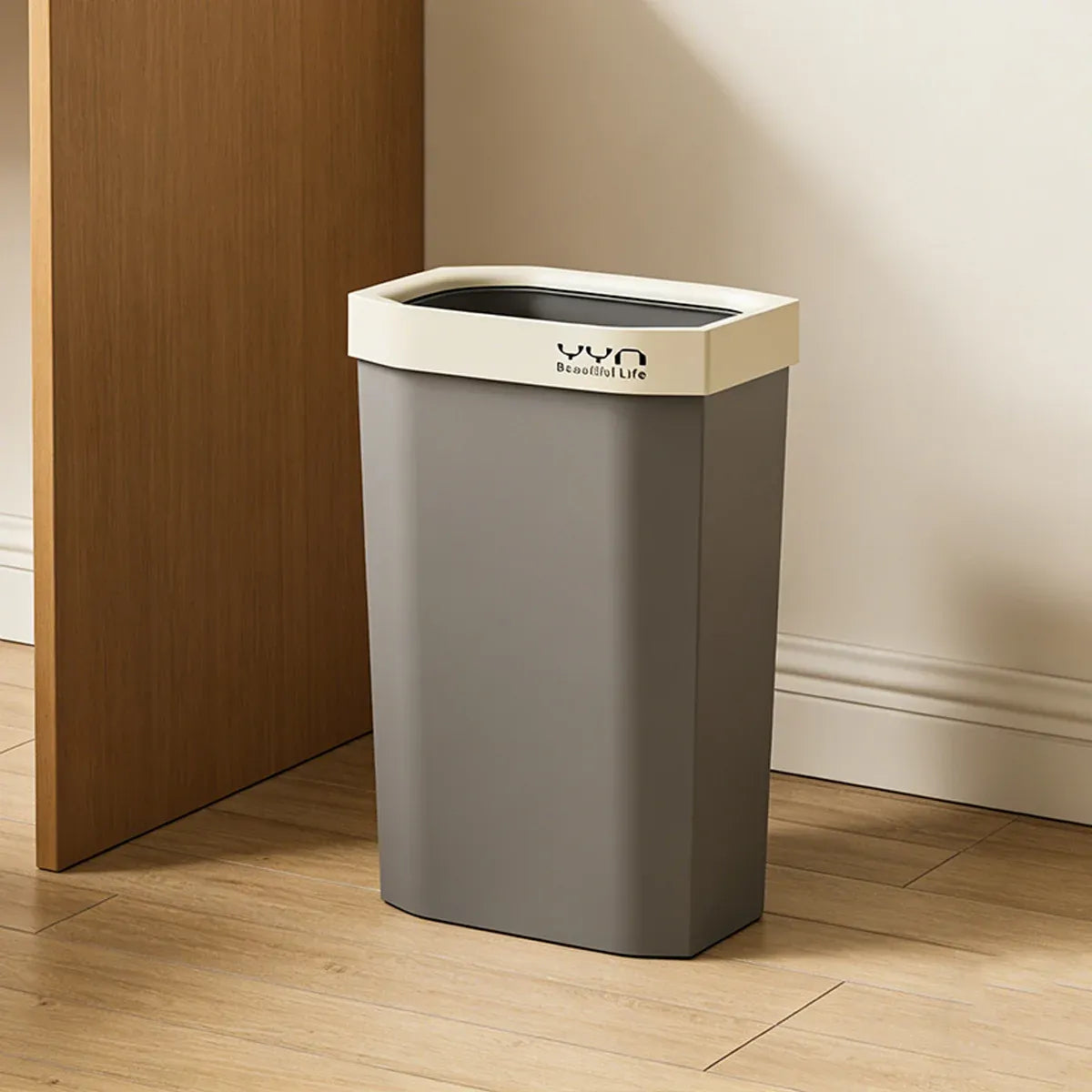40L Large Capacity Garbage Bin Trash Can Kitchen Bathroom Bin Waste Bin Durable