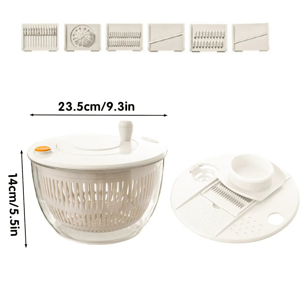 Salad Spinner Vegetable Dryer Fruit Dehydrator Multi Functional Kitchen Tool