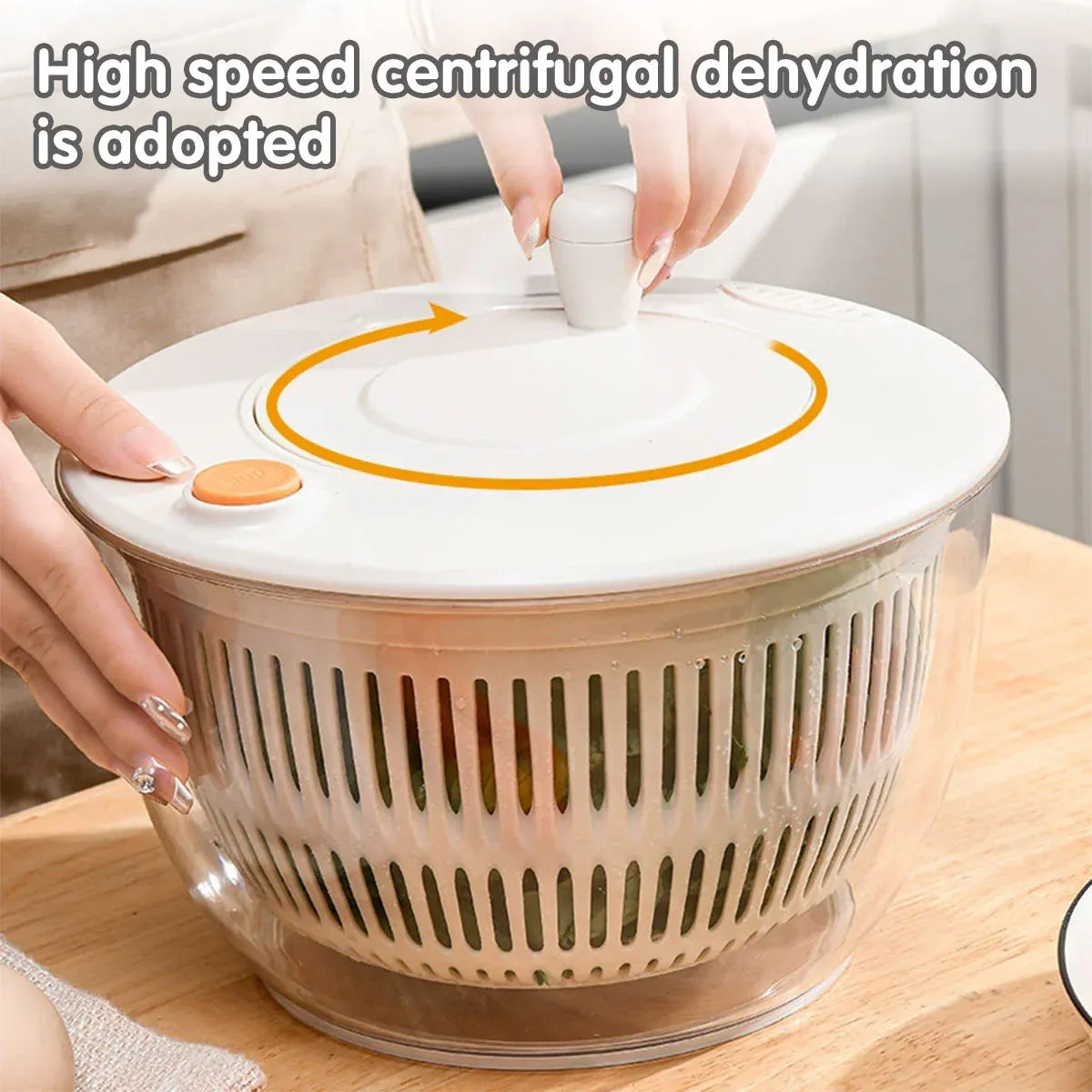 Salad Spinner Vegetable Dryer Fruit Dehydrator Multi Functional Kitchen Tool