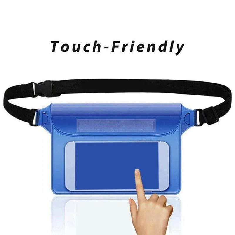 Waterproof Underwater Waist Belt Bum Bag Beach Swimming Boating Dry Phone Pouch - Green