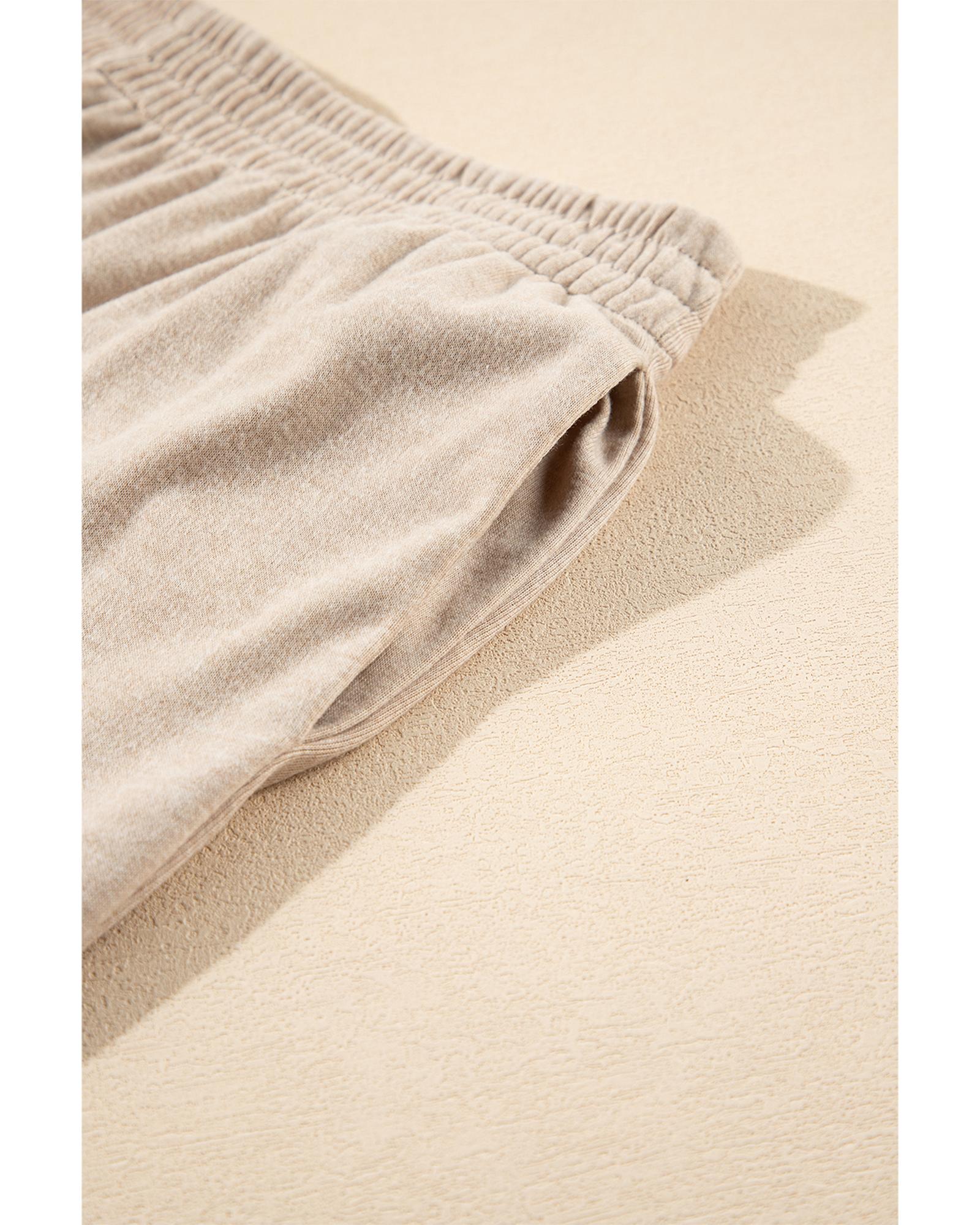 Oatmeal 3-Piece Cozy Knit Lounge Set - L