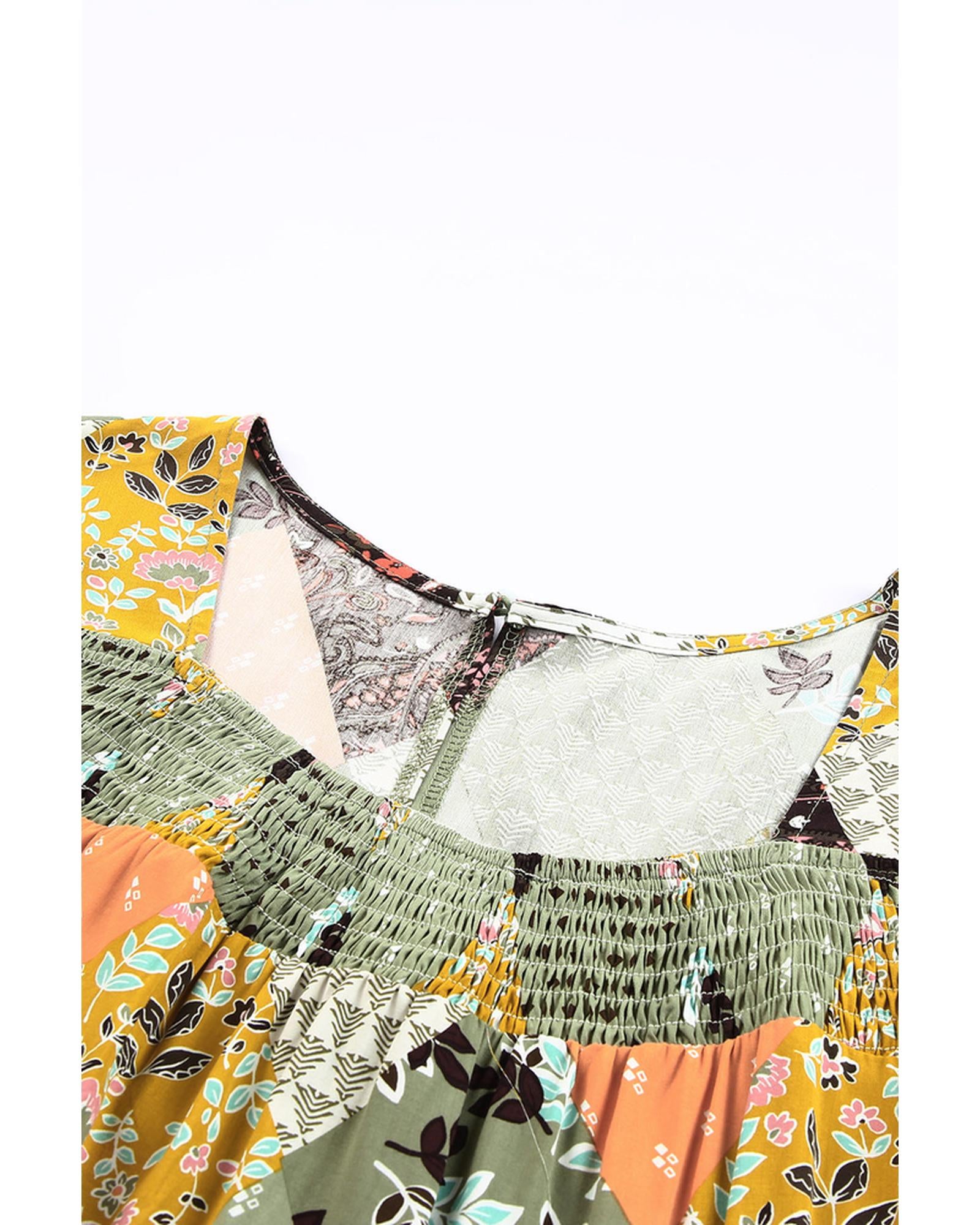 Azura Exchange Mixed Print Blouse - L